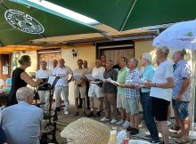 Männerchor beim Sommerfest in Ellmendingen